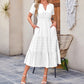 🌸Spring Specials💐 Women's Casual Summer Short-Sleeve V-Neck Long Dresses