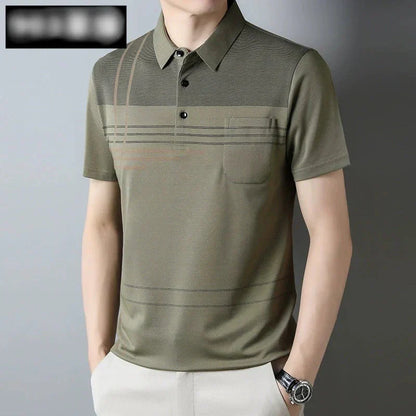 ☄️Spring Specials🎉 Men's Short Sleeve Lapel T-Shirt