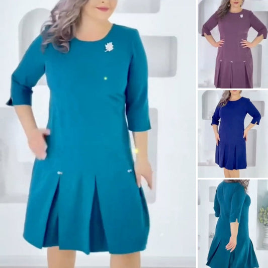 🌸Spring Specials💐 Women's Plus Size A-Line Work Dress