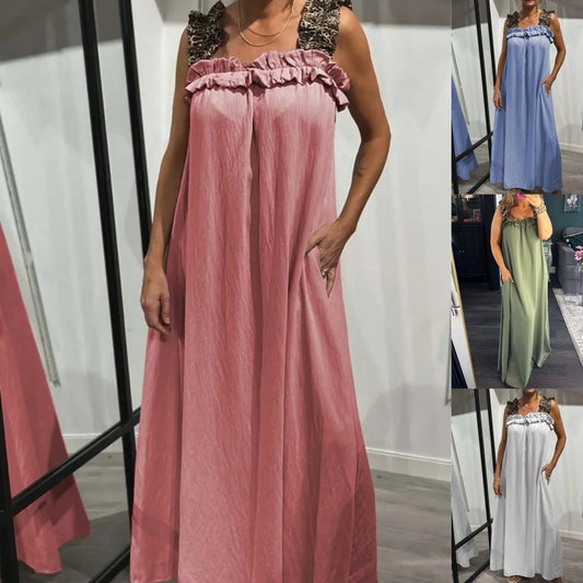 🌸Spring Specials💐 Women's Casual Sleeveless Maxi Dress with Pockets