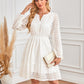 🌸Spring Specials💐 Women's V-Neck Long Sleeve Hollow Out Dress