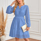 🌸Spring Specials💐 Women's V-Neck Long Sleeve Hollow Out Dress