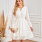 🌸Spring Specials💐 Women's V-Neck Long Sleeve Hollow Out Dress