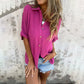 🌸Spring Specials💐 Women's Casual Solid Color Loose Fit Shirt