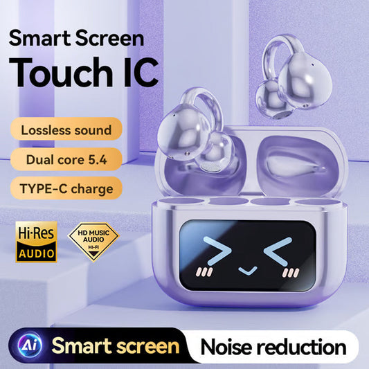 ⏳Time-limited Special🎧Bone Conduction Wireless Bluetooth Ear Clip Earphones with Touch Screen