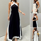 🌸Spring Specials💐 Women's Backless Halter Neck Split Maxi Dress