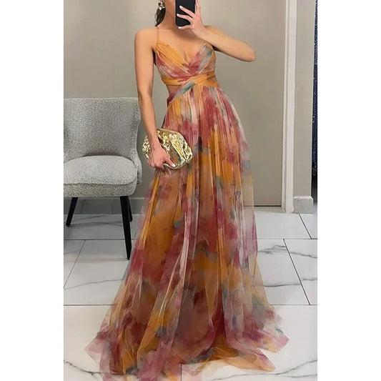 🌸Spring Specials💐 Mesh Printed Camisole Dress For Women