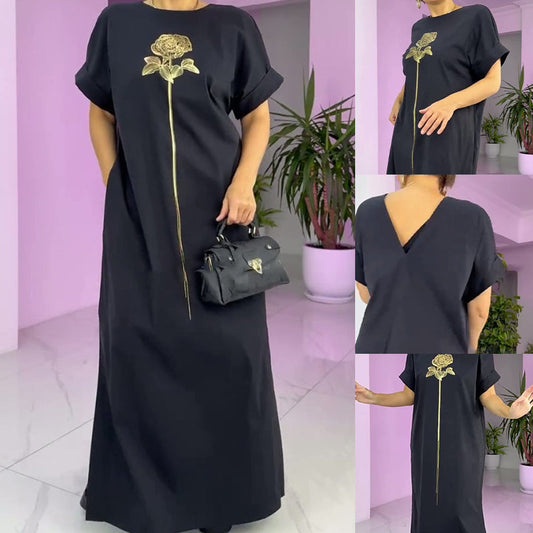 🌸Spring Specials🌸 Women's Round Neck Dress with Side Slit