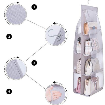 ⏳Time-limited Special⌛ Dustproof, Hanging Handbag Organizer – Foldable and Washable