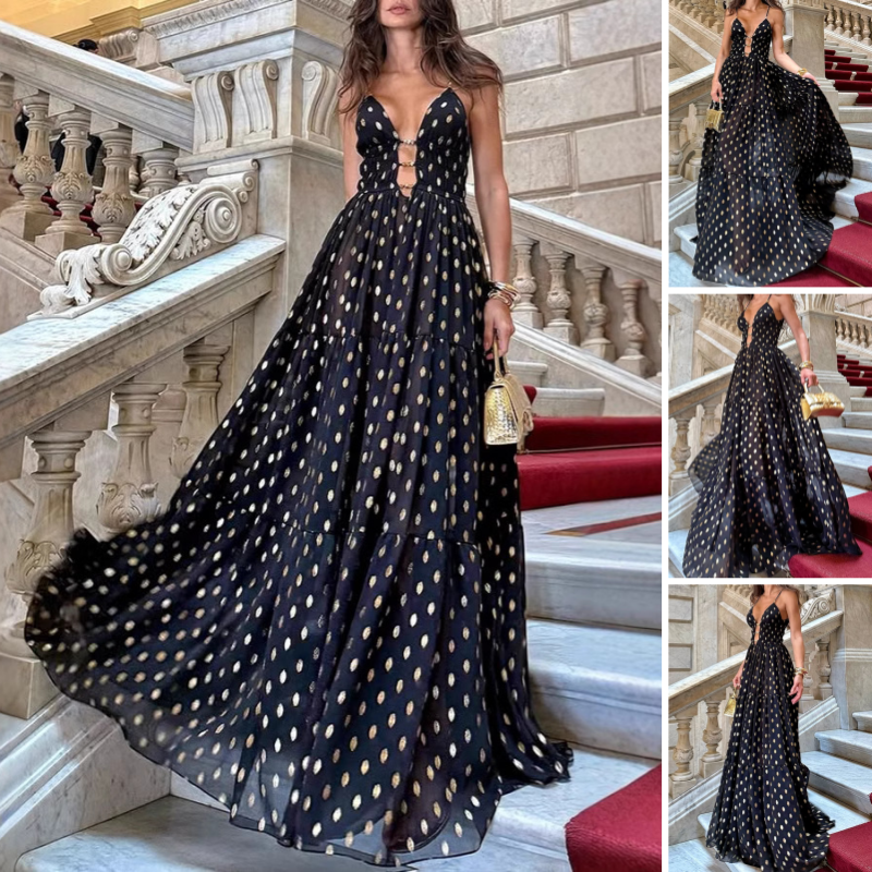 🌸Spring Specials💐 Spaghetti Strap Polka Dot Maxi Dress