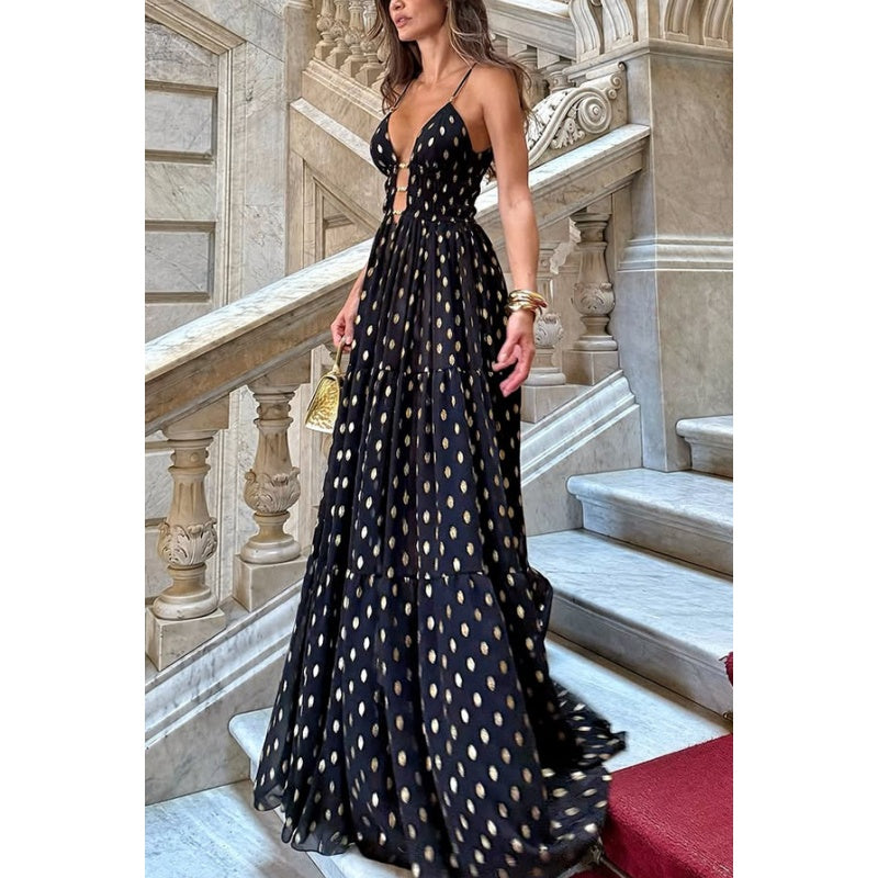 🌸Spring Specials💐 Spaghetti Strap Polka Dot Maxi Dress