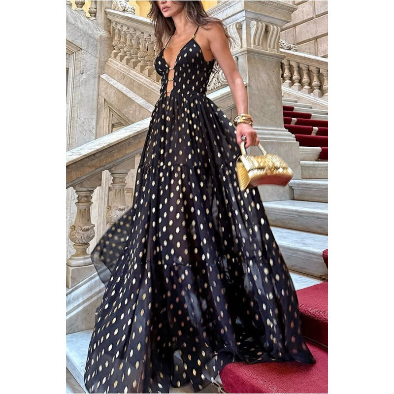 🌸Spring Specials💐 Spaghetti Strap Polka Dot Maxi Dress