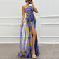 🌸Spring Specials💐 Women's Vibrant One-Shoulder High-Slit Maxi Dress