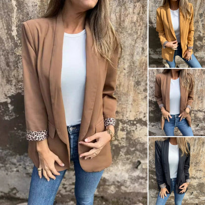 🌸Spring Specials💐 Women’s Stylish Blazer with Leopard Print Lining