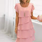🌸Spring Specials💐 Women's Casual Wave Cut Ruffle Dress