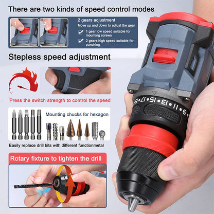 💯 Electric Drill & Screwdriver with Removable Chuck