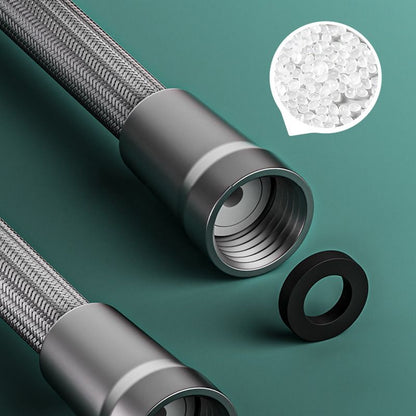 💯 Upgraded Explosion-proof Braided Shower Hose - Anti-leak