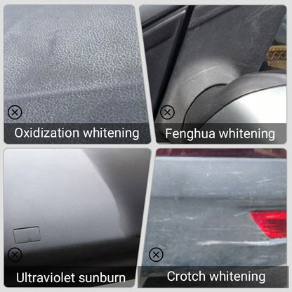 1-Step Plastic Trim Renewal – Restores Faded Car Interiors & Exteriors (No Painting Needed!)🎁Free Sponge