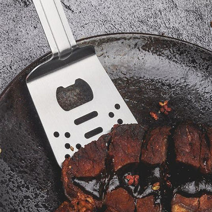 🔥Hot sale 🥓3-in-1 Camping BBQ Grill Utensils Home Fork Spatula Clip