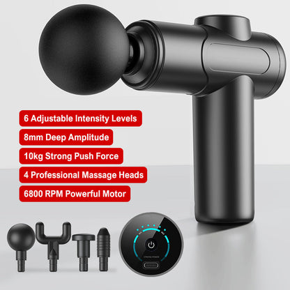 ⏳Time-limited Special⌛Portable Deep Tissue Massager with 6 Speeds & 4 Heads🎁
