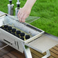 🔥🔥🔥Stainless Steel Folding Outdoor Barbecue