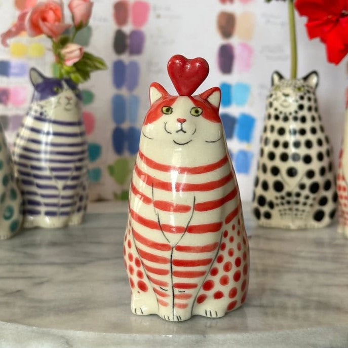 ⏳Time-limited Special⏰Polka Dot Cat Vase🐱