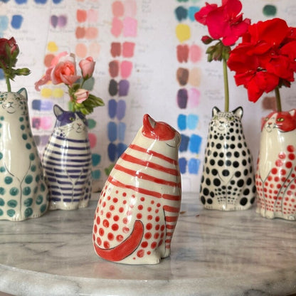 ⏳Time-limited Special⏰Polka Dot Cat Vase🐱