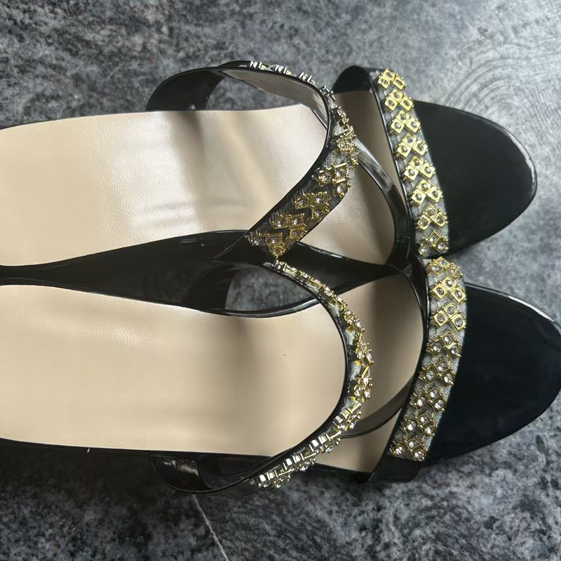 🌴Summer Specials🌴Trendy Crystal-Adorned Wedge Sandals