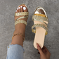 🌴Summer Specials🌴Trendy Crystal-Adorned Wedge Sandals