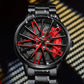 ⏳Time-limited Special⌛Men's 3D Rotating Skeleton Car Wheel Wrist Watch