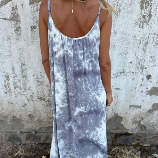 🌴Summer Specials🌴Women's Printed Spaghetti Strap Backless Dress