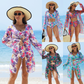 🏖️Summer Specials🌴 Women's Fashion Multicolor Printed Bikini Swimsuit (3 Piece Set)
