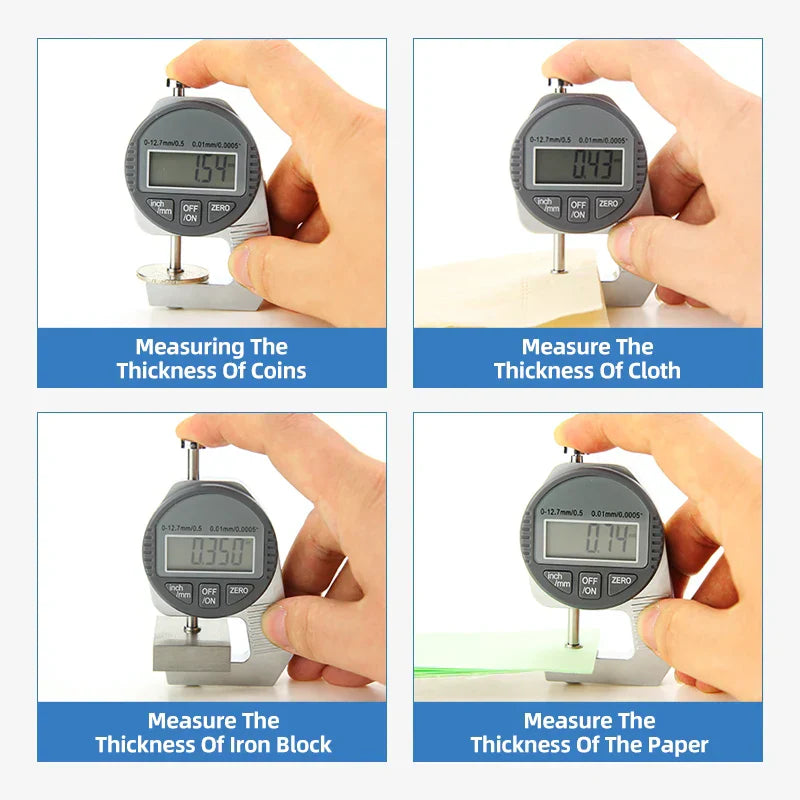 ⏳Time-limited Special⌛Digital Display Thickness Gauge Zinc Alloy Electronic LCD
