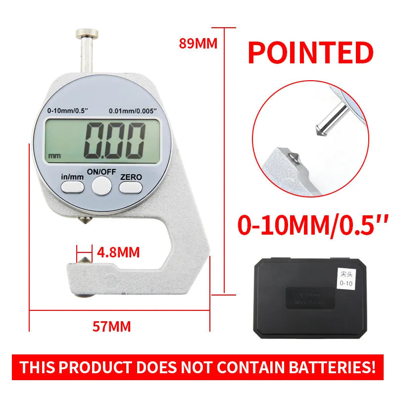 ⏳Time-limited Special⌛Digital Display Thickness Gauge Zinc Alloy Electronic LCD