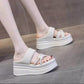 💯Spring Specials🎉Women's Rhinestone Thick Platform Slip-On Sandals