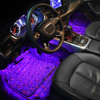 ⏳Time-limited Special⌛Car Interior USB Star Light 4 PCS(7 Color Voice Control with Remote Control)