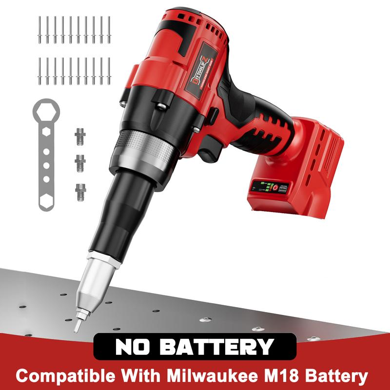 ⏳Time-limited Special⌛Portable Handheld 21V Brushless Rivet Machine with Aluminum Rivets & Storage Box