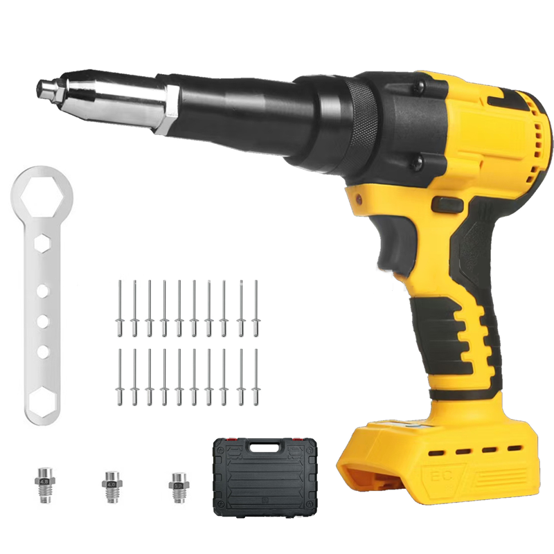 ⏳Time-limited Special⌛Portable Handheld 21V Brushless Rivet Machine with Aluminum Rivets & Storage Box
