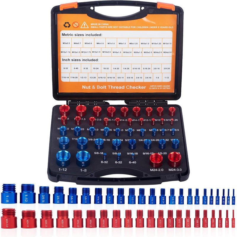 🧰Nut & Bolt Thread Checker Kit for Inspection of Fixed Bolts or Threaded Holes