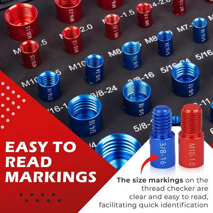 🧰Nut & Bolt Thread Checker Kit for Inspection of Fixed Bolts or Threaded Holes