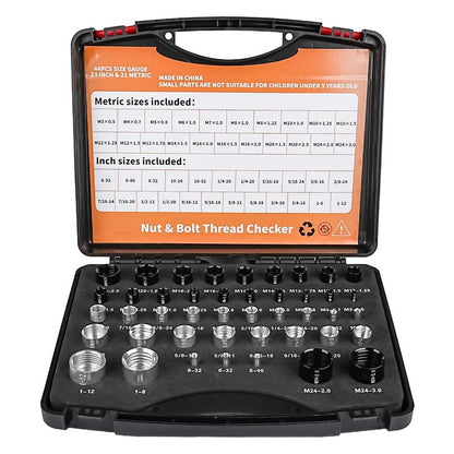 🧰Nut & Bolt Thread Checker Kit for Inspection of Fixed Bolts or Threaded Holes