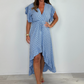 🌴Summer Specials🌴Women's Resort Style V-Neck Polka Dot Ruffle Sleeve Dress