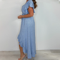 🌴Summer Specials🌴Women's Resort Style V-Neck Polka Dot Ruffle Sleeve Dress