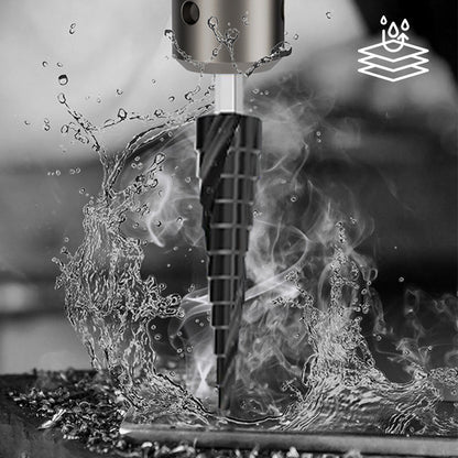 ⏳Time-limited Special⌛High Hardness Spiral Flute Step Drill Bit Set (5pcs set)