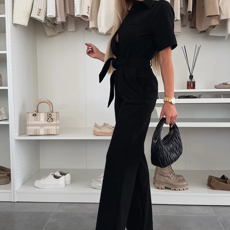 🌴Summer Specials🌴Women’s Button-Down Jumpsuit with Waist Tie