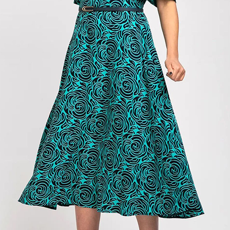 🌴Summer Specials🌴Elegant Printed Maxi Dress with Belt