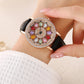 ⏳Time-limited Special💎Women's Rotating Dial Watch with Colored Crystals - Unique & Stylish⌚