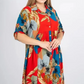 ⏳Time-limited Special⏰Women’s Loose Lapel Printed Button-Down Long Dress