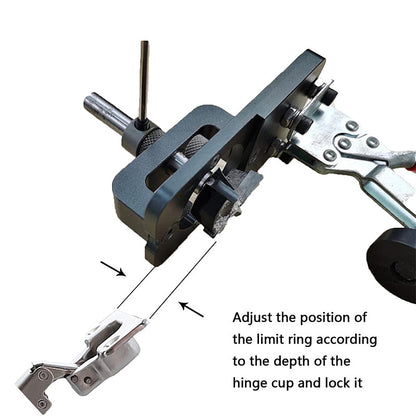 ⏳Time-limited Special⌛35mm Hinge Drilling Jig Hole Guide with Clamp