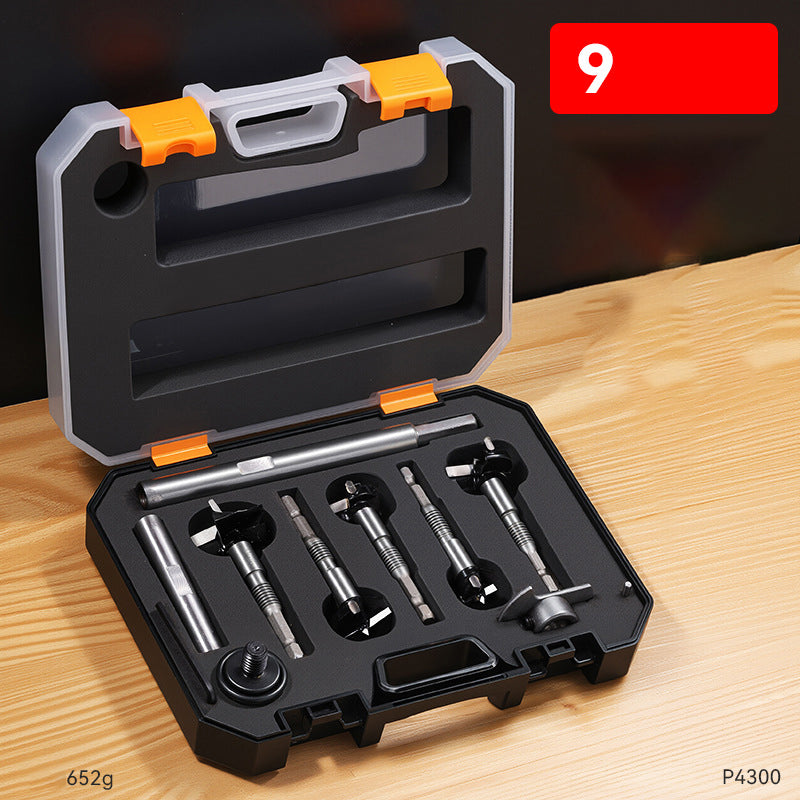 🧰3-in-1 Anti-Slip Hex Shank Wood Hole Saw Kit
